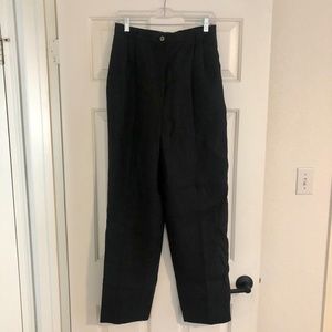 Vintage Harve Benard Black Linen Pants
